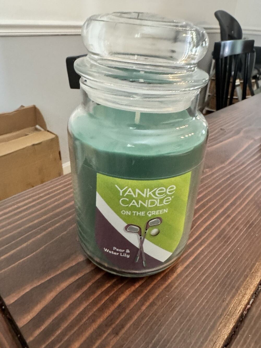 Yankee Candle On the Green Pear & Water Lily Large Jar Candle 22oz New Rare!